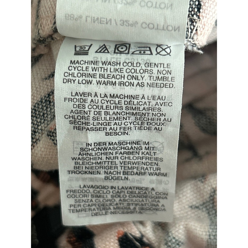 J. Crew Minnow Fish Print Linen Blend Pull On Elastic Waist Shorts In Medium - Picture 6 of 9